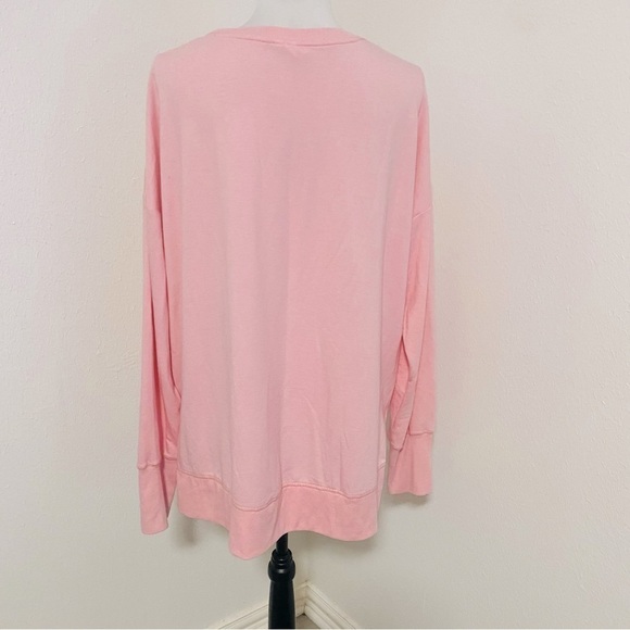 Avia Women’s Pink XL (16-18) Blouse Thumb Holes Scoop Neck Relaxed Comfy EUC - Picture 6 of 9